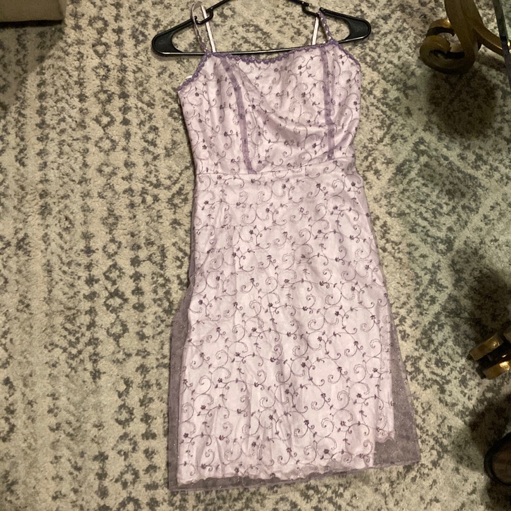 Cèst La Vie purple dress